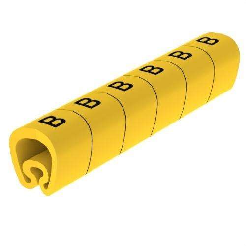 Forpræparerede gule markører Ø18 PVC plastificeret med reference 1813-B fra mærket UNEX