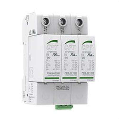 Overspændingsbeskyttelse Cirprotec PSM3-40/1500 PV Type 2 Klasse II 3 Poler 40kA 1500Vdc med reference 77707840 fra mærket CIRPROTEC