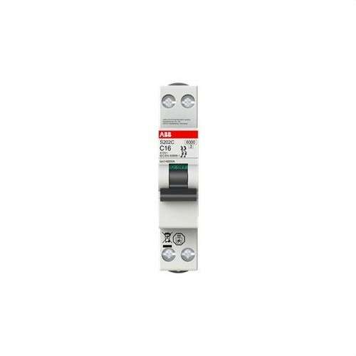 Magnetotermisk S202C-C10 2 10A Kurve C 6 kA med reference 2CDS252280R0104 fra mærket ABB