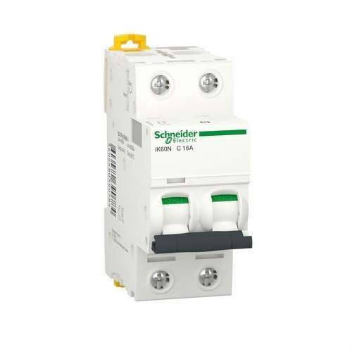 Magnetotermisk IK60N 2P 16A Kurve C 6kA med reference A9K17216 fra mærket SCHNEIDER ELECTRIC