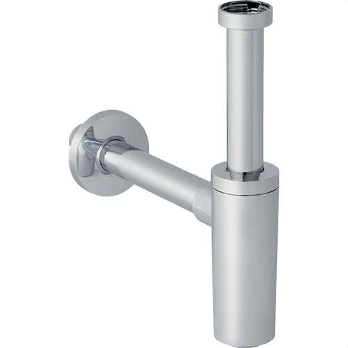 Sifonflaske med dykrør til håndvaske med vandret afløb, diameter 32 mm med reference 151.034.21.1 fra mærket GEBERIT
