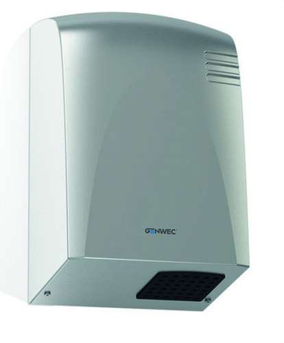 Elektronisk sensor håndtørrer Wecflow rustfrit stål satin med reference GW01 14 04 01 fra mærket GENWEC