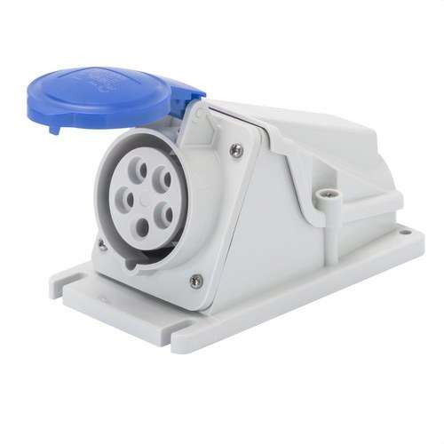 Fast forbindelse base 90º 2P+T 16A med reference GW62477 fra mærket GEWISS