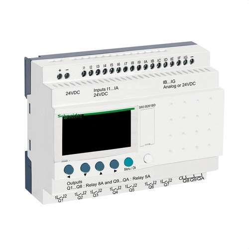 Programmerbar modulær relæ Zelio Logic 26 indgange/udgange med reference SR3B261BD fra mærket SCHNEIDER ELECTRIC