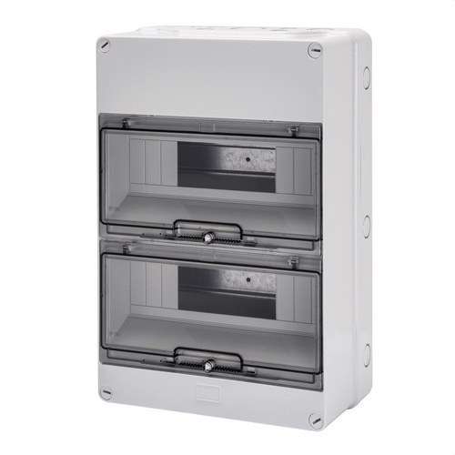 Overflademonteret tæt distributionsboks 24 moduler (12x2) med reference GW40007 fra mærket GEWISS