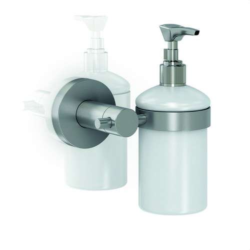 Vægmonteret sæbedispenser i rustfrit stål 304 "Gerunda Series" med reference GW05 05 04 01 fra mærket GENWEC