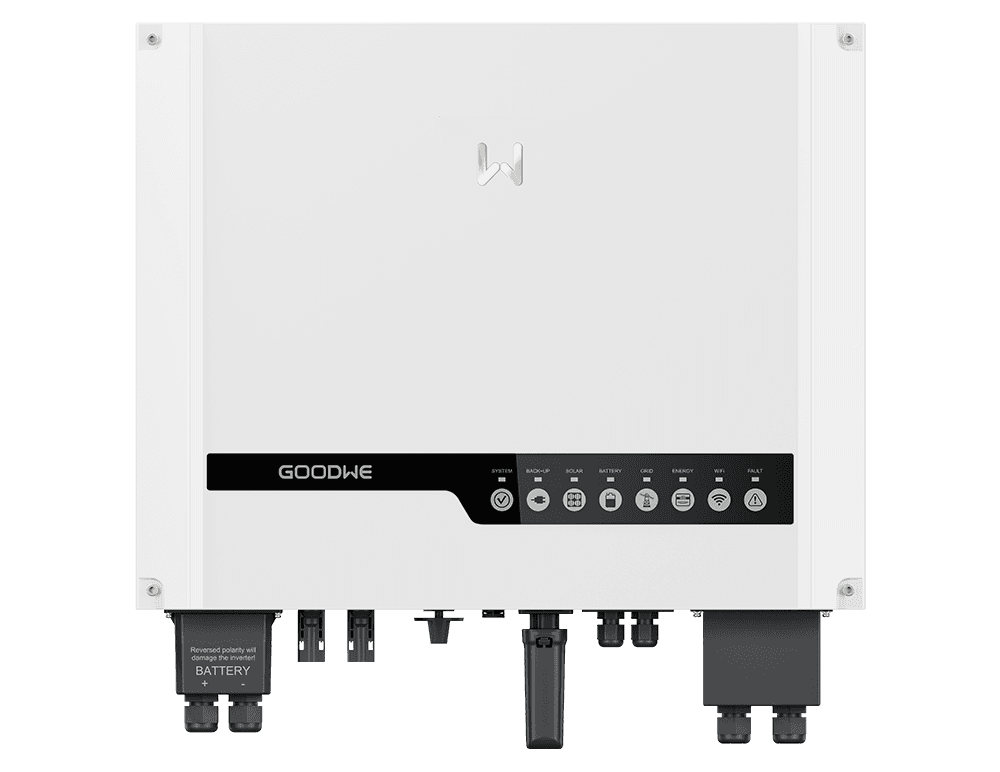 GoodWe ES GW5048D-ES 4,6 kW enfaset hybrid solcelleinverter med reference GW5048D-ES fra mærket GOODWE