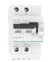 Permanent overspændingsbeskytter Cirprotec V-CHECK MINI 4P 10 A med reference 79706111 fra mærket CIRPROTEC