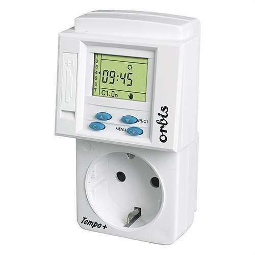Programmerbar stikkontakt Tempo + Display med reserve 1 år 230V med reference OB162532 fra mærket ORBIS