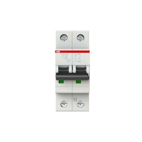 Magnetotermisk S201-C10NA 1P+N 10A Kurve C 10kA med reference 2CDS251103R0104 fra mærket ABB