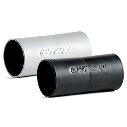 Grå PVC stikmuffe 40mm med reference MGE40 fra mærket AISCAN