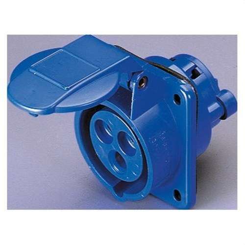 Fast indbygget sokkel ved 10º IP44 2P+T 16A 230V med reference GW62204 fra mærket GEWISS