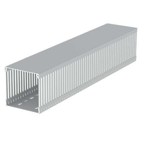 Grå kabelkanal U43X 100x100mm med reference 100.100.88 fra mærket UNEX