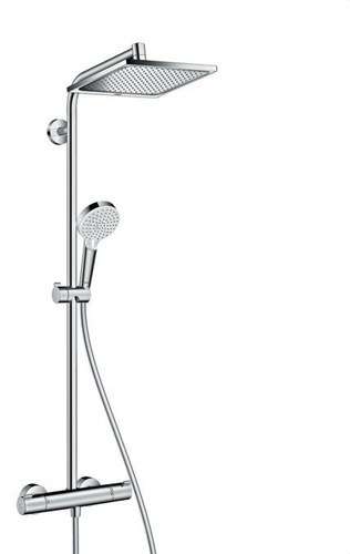 Crometta E Showerpipe 240 brusesæt med 1 Jet EcoSmart med reference 27281000 fra mærket HANSGROHE