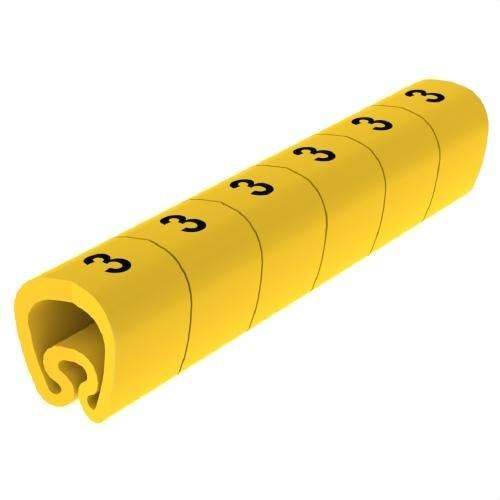 Forudskårne gule markører Ø5 PVC plastificeret med reference 1811-3 fra mærket UNEX