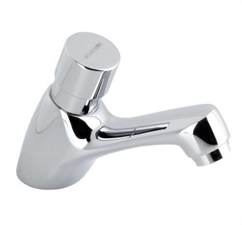 Tidsindstillet håndvaskarmatur med trykknap 1/2" krom med reference 1160 04 fra mærket GENEBRE