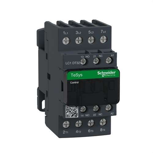 Kontaktor 32A AC1 4P 1 NO/1 NC 110V 50-60HZ med reference LC1DT32F7 fra mærket SCHNEIDER ELECTRIC