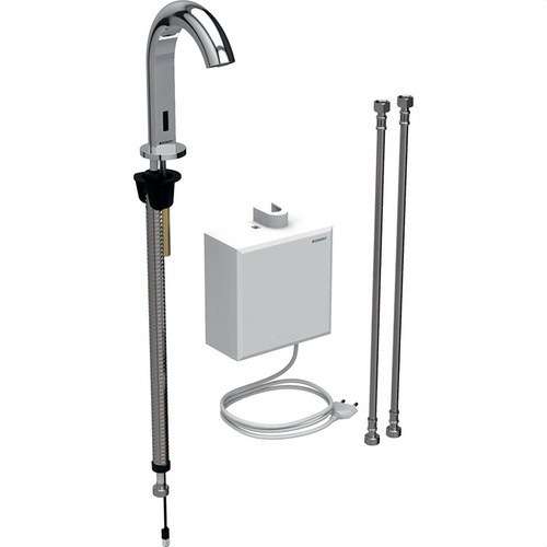 Geberit Piave elektronisk håndvaskarmatur netværksservice krom med reference 116.162.21.1 fra mærket GEBERIT