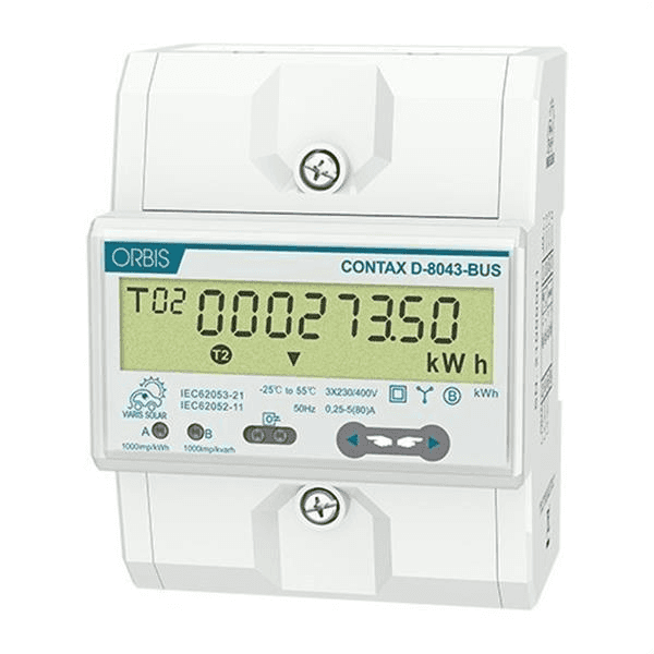 Trefaset energimåler op til 80 A Orbis CONTAX D-8043 med reference OB709900 fra mærket ORBIS