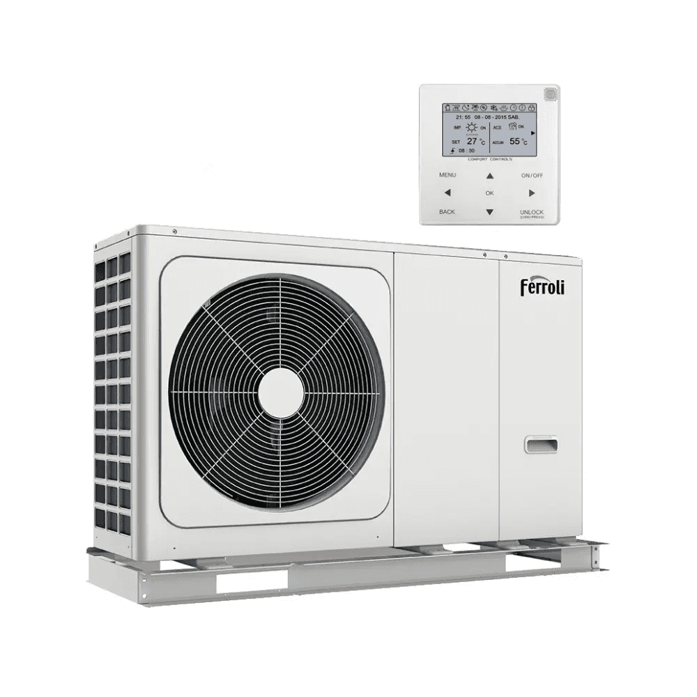 Aerotermisk varmepumpe monoblok Ferroli OMNIA M 3.2 12 kW med reference 2CP000EF fra mærket FERROLI