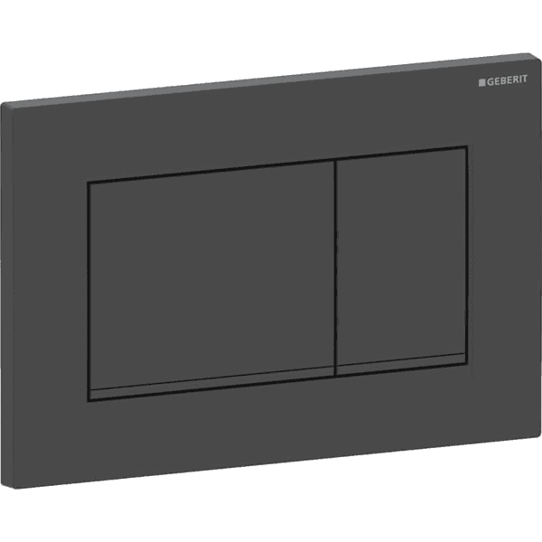 Dobbelt skylleknap Geberit Sigma20 mat sort/sort med reference 115.883.16.1 fra mærket GEBERIT
