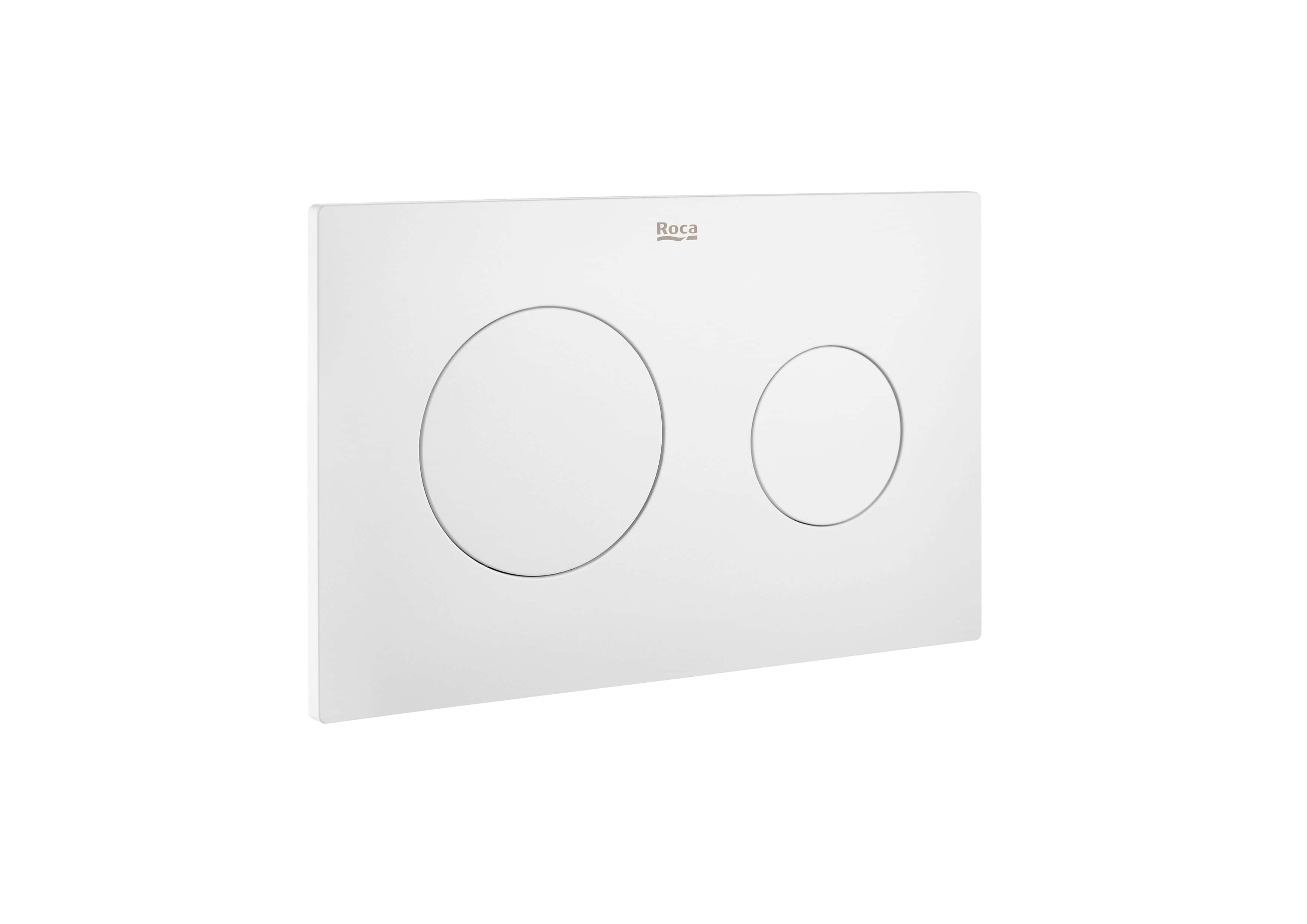 Aktiveringsplade med skyl PL10 Dual - Mat hvid med reference A890189207 fra mærket ROCA