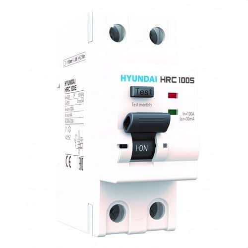 Magnetotermisk STD 4P, 63A, 30mA Kurve A med reference HRC63S-F4PG4063 fra mærket HYUNDAI