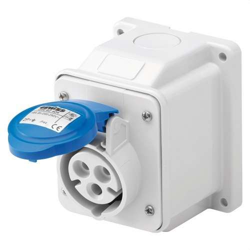 Fixed Surface Base at 10º. IP44 2P+T 16A 230V with reference GW62404 from the brand GEWISS