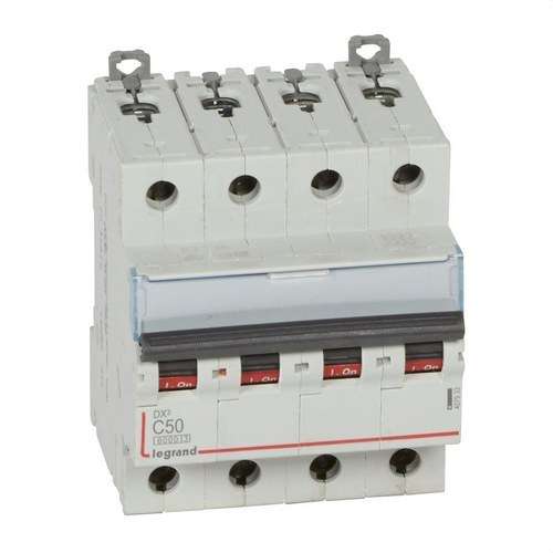 Magnetotermisk DX3 4P 50A Kurve C 6/10kA med reference 407933 fra mærket LEGRAND