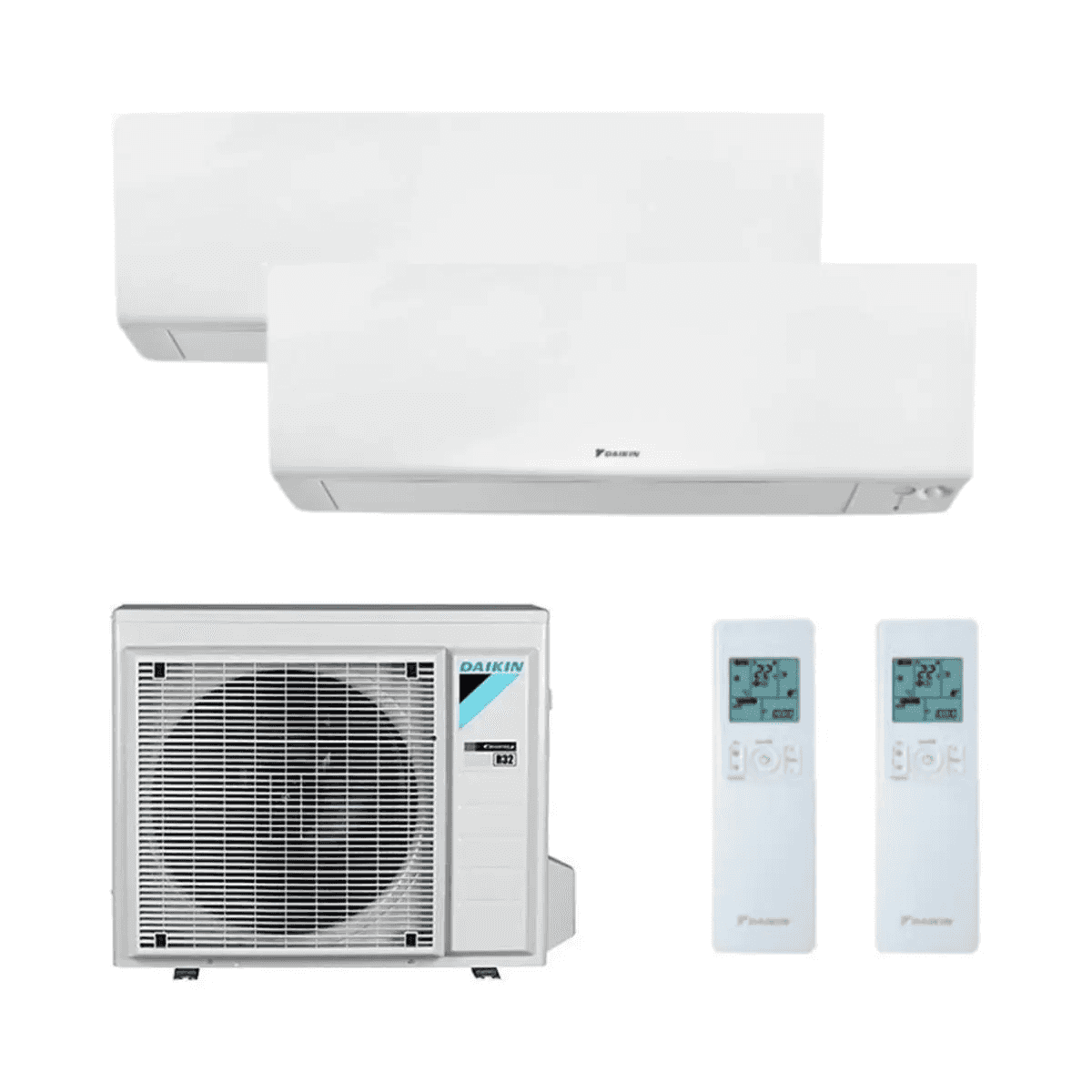 Daikin Perfera 2x1 klimaanlæg med wifi 2MXM50A 2,5 kW + 3,5 kW med reference KITDAIPER2MXM50A2535 fra mærket DAIKIN