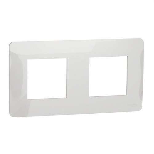 2-Element Polar White Frame New Unica Studio with reference NU200418 from the brand SCHNEIDER ELECTRIC