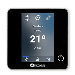 Kablet termostat Airzone Blueface Zero sort med reference AZCE6BLUEZEROCN fra mærket AIRZONE