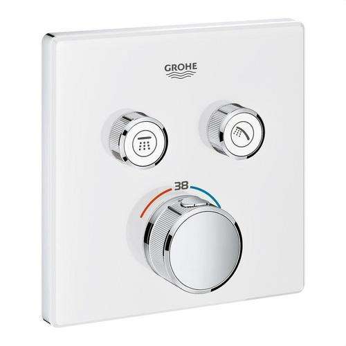 Indbygget termostat med 2 greb Grohtherm SmartControl - Krom/Moon White med reference 29156LS0 fra mærket GROHE