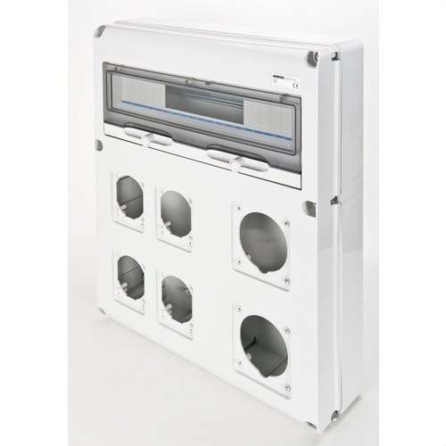 Q-DIN20 2BA.63A + 4BA.16/32A IP65 Tavle med reference GW68021N fra mærket GEWISS