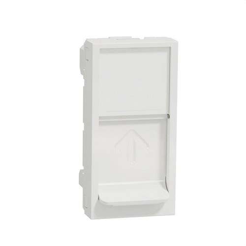 1 modul RJ45 Keystone plade polar hvid New Unica med reference NU946018 fra mærket SCHNEIDER ELECTRIC