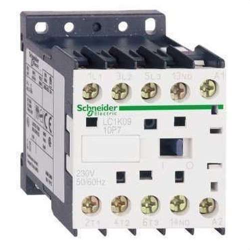 Minikontaktor K Tripolar 12A 230V AC med reference LC1K1210P7 fra mærket SCHNEIDER ELECTRIC