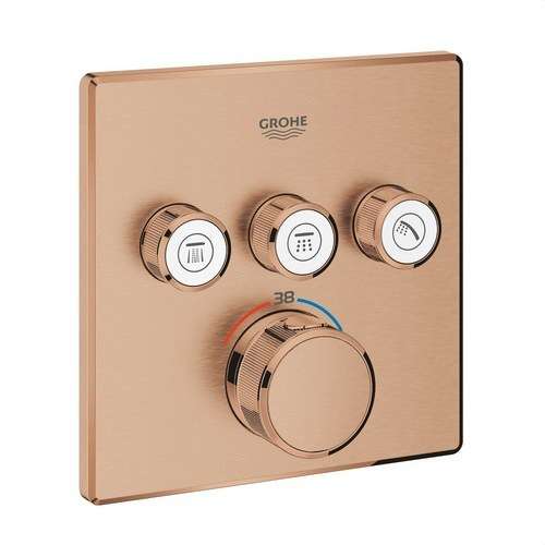 Indbygget termostat med 3 greb Grohtherm SmartControl - Børstet varm solnedgang med reference 29126DL0 fra mærket GROHE