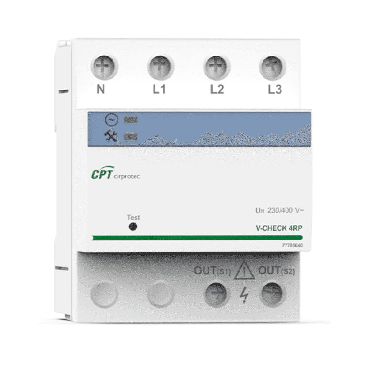 Overspændingsbeskytter V-CHECK 4RP 4P med reference 77706640 fra mærket CIRPROTEC