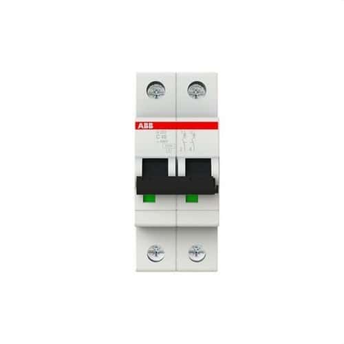 Magnetotermisk S202-C40 2P 40A Kurve C 10kA med reference 2CDS252001R0404 fra mærket ABB
