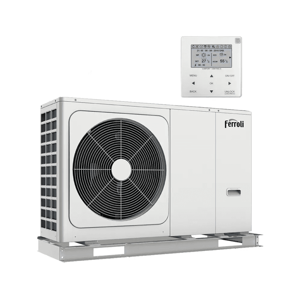 Ferroli OMNIA M 3.2 16 kW monoblok luft-til-vand varmepumpe - Tre-faset med reference 2CP000JF fra mærket FERROLI
