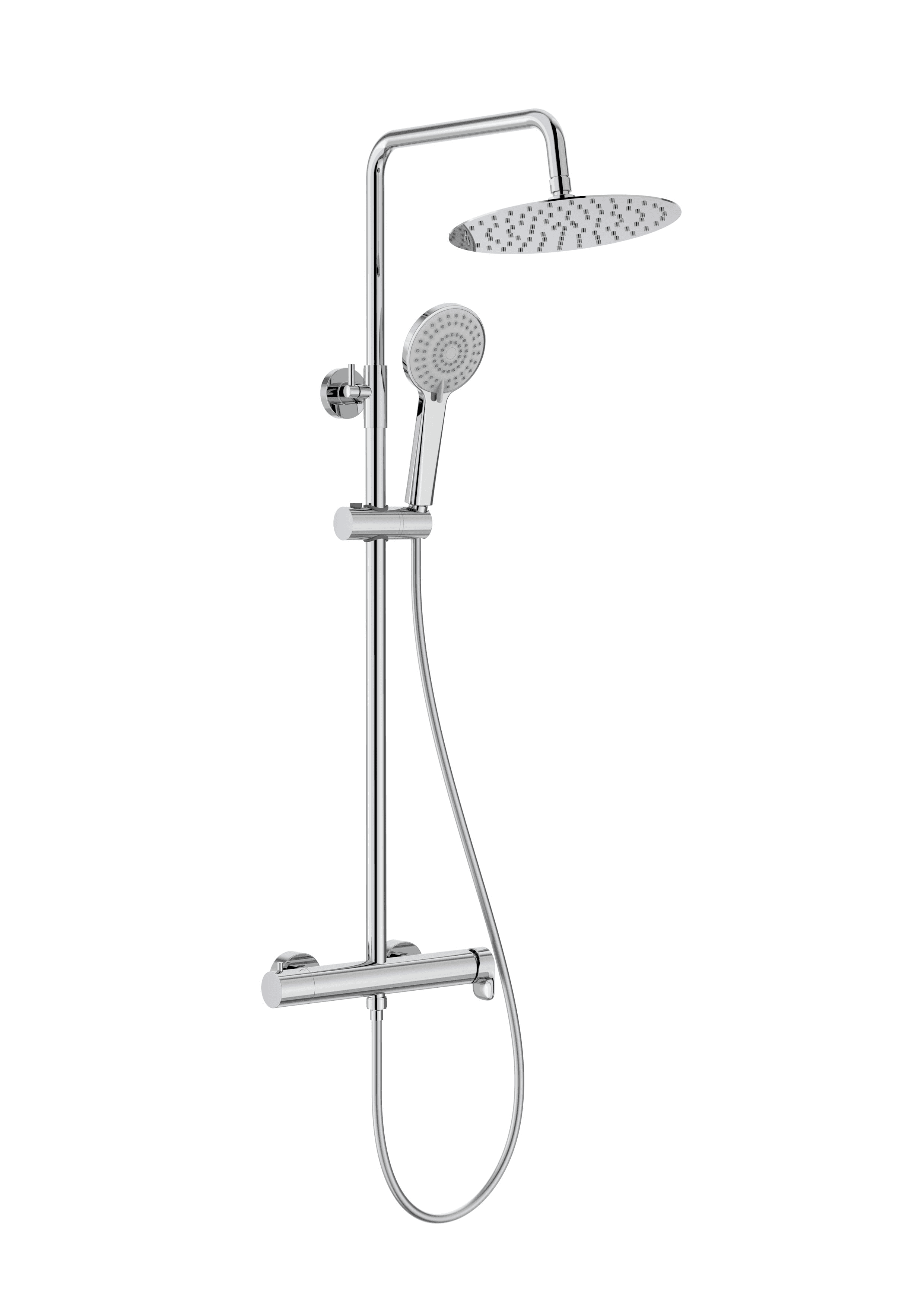 Roca Vega Plus Round krom enkelgrebs brusesøjle med reference A5A9A6EC00 fra mærket ROCA
