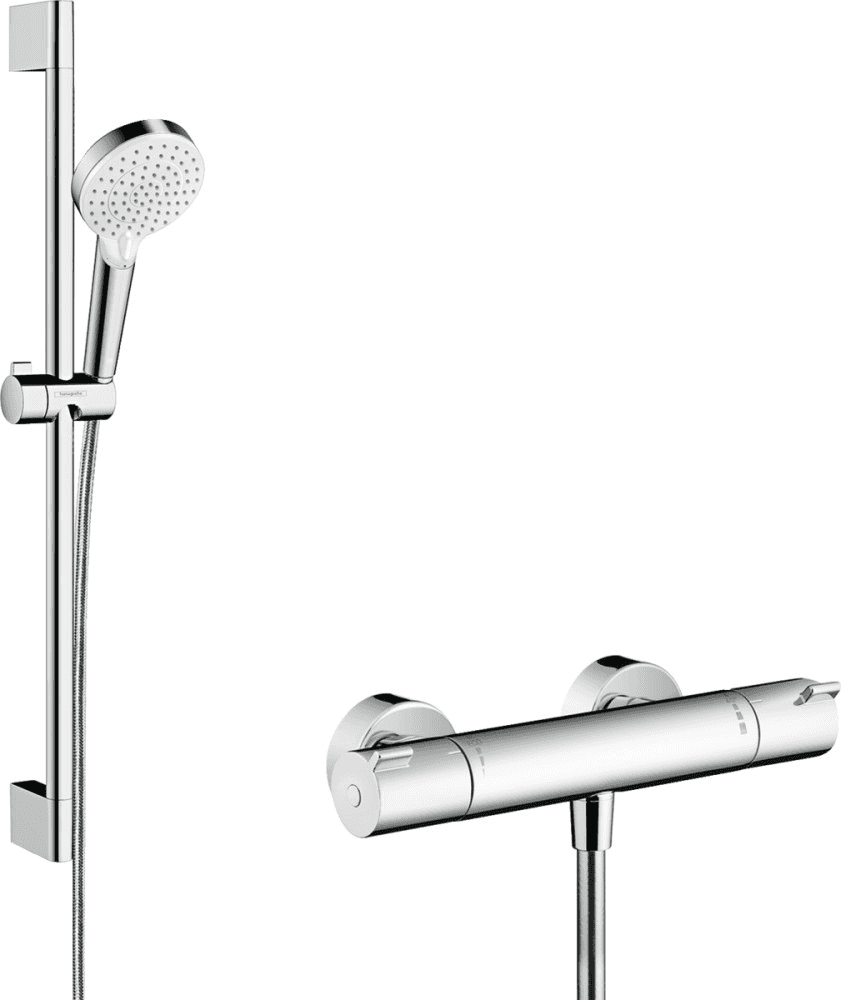 Hansgrohe Vario brusesæt med Ecostat 1001 CL termostat og 65 cm stang med reference 27812400 fra mærket HANSGROHE