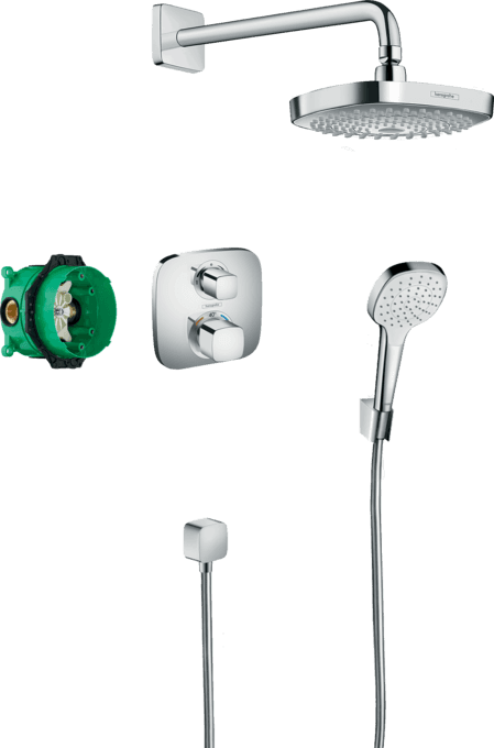 Indbygget termostatisk brusesæt Croma Select E 180 med reference 27294000 fra mærket HANSGROHE