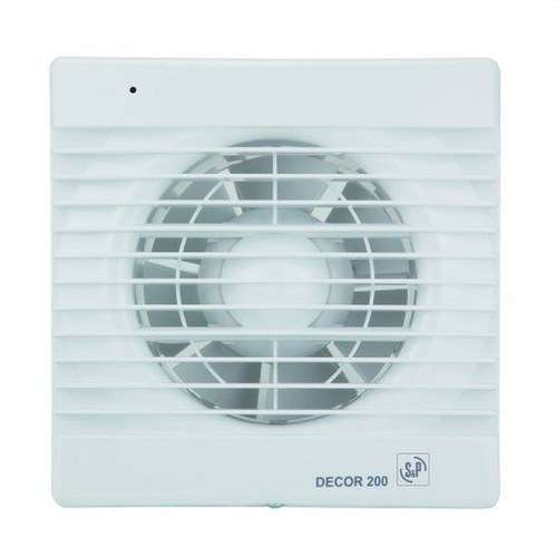 Badeværelse udsugningsventilator DECOR-200 C (230V 50) RE med reference 5210100300 fra mærket SOLER & PALAU