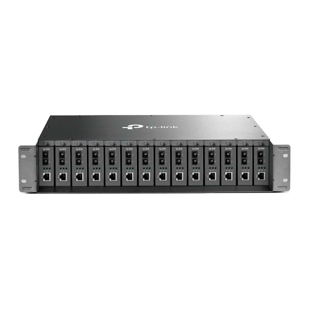 Chassisramme med 14 slots med reference TL-MC1400 fra mærket TP-LINK