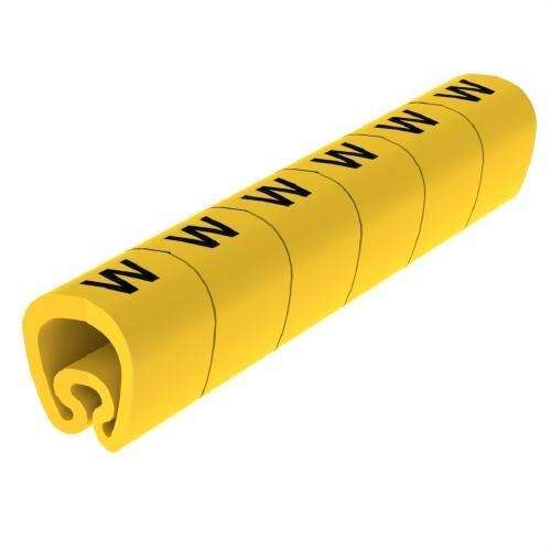 Forudskårne gule markører Ø18 PVC plastificerede med reference 1813-W fra mærket UNEX