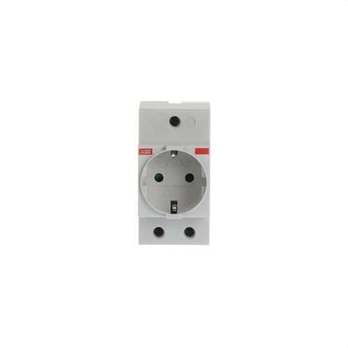 ABB grå stikkontakt uden indvendig afbryder 16A IP20 IP30 250 V med reference 2CSM210000R0721 fra mærket ABB