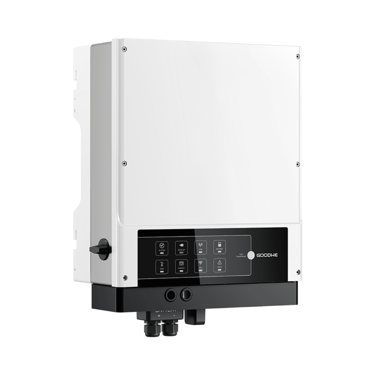 Hybrid solcelleinverter enfaset 3,6 kW 2 MPPT GoodWe GW3648-EM med reference GW3648-EM fra mærket GOODWE