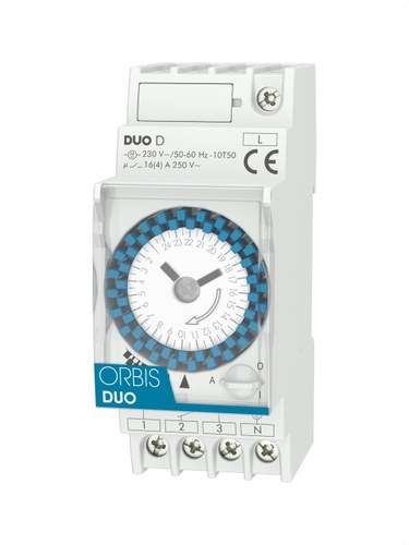 Analog timer switch 2 MOD.DUO D 230V med reference OB291032 fra mærket ORBIS
