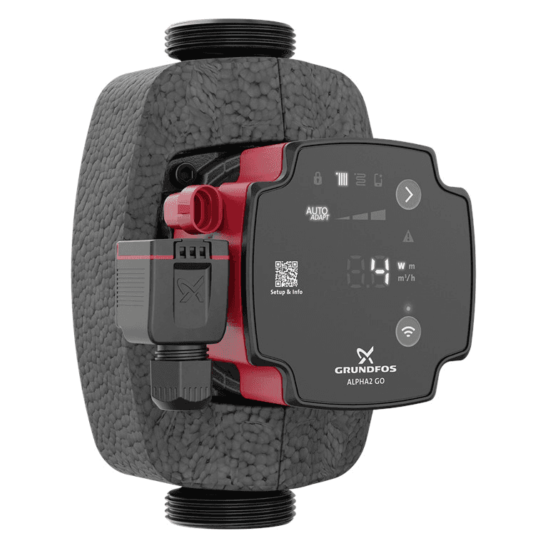 Grundfos ALPHA2 GO 25-75 180 cirkulationspumpe med reference 93074276 fra mærket GRUNDFOS